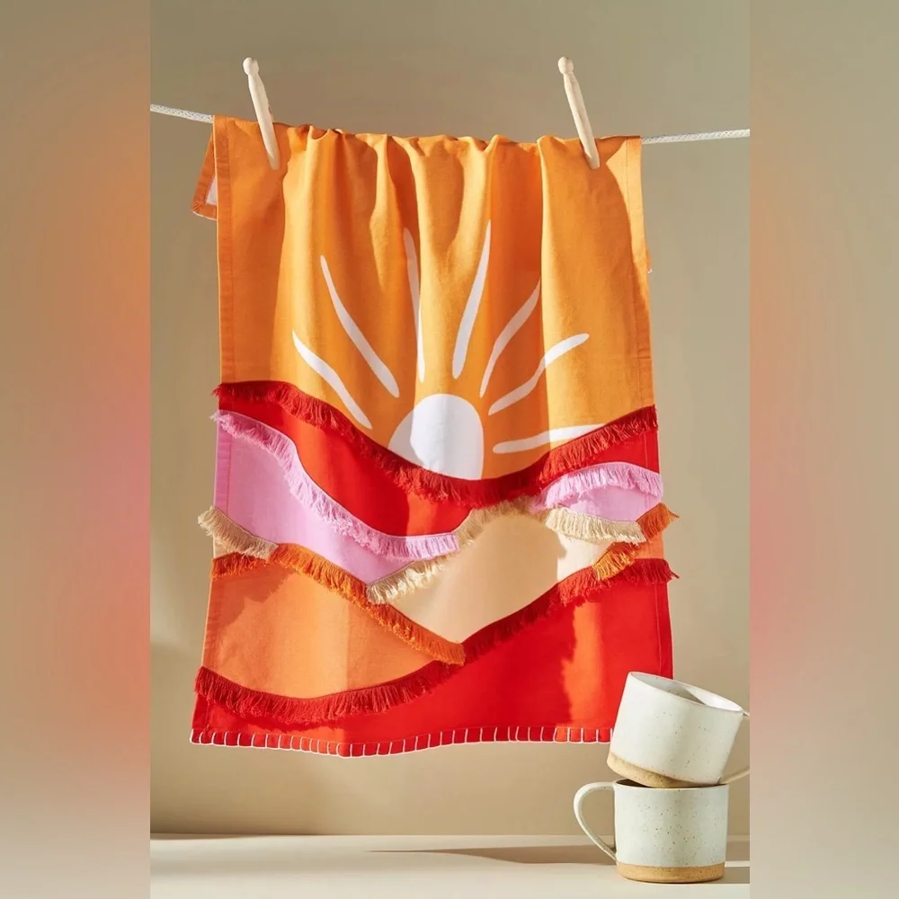 New🌟 Anthropologie-Sunscape Dishtowel